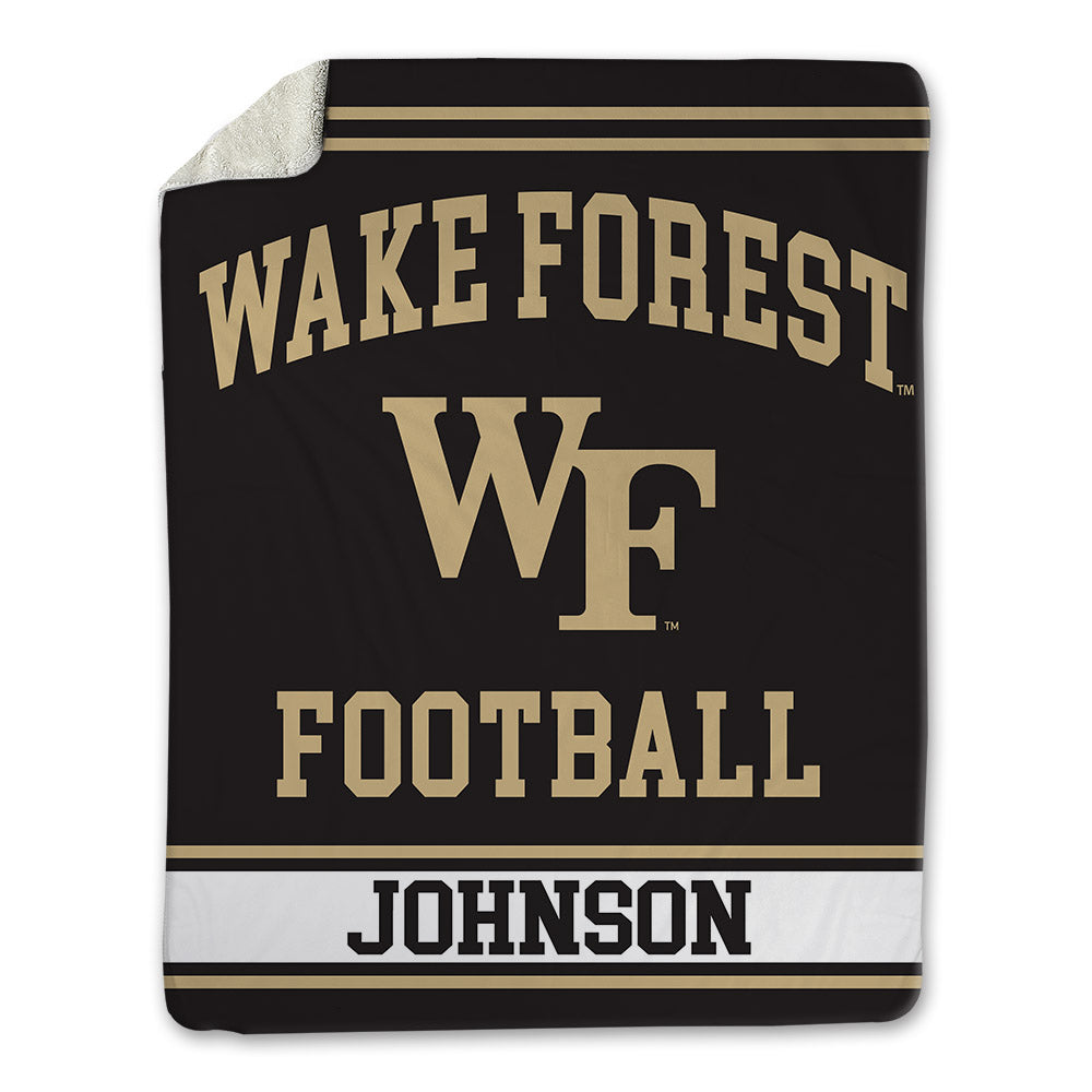 Wake Forest - NCAA Football : Braylon Johnson - Blanket-0
