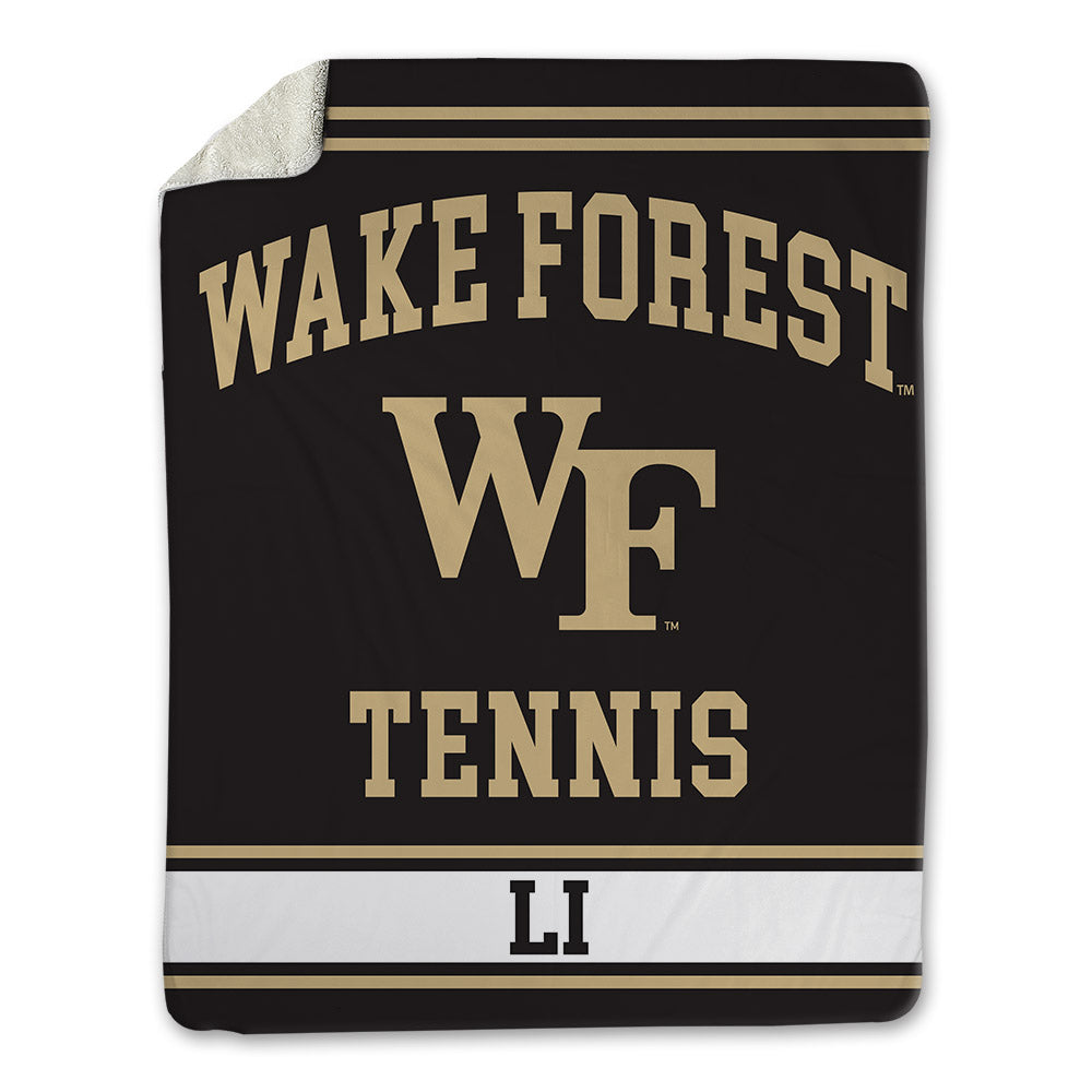 Wake Forest - NCAA Women's Tennis : Jingyi Li - Blanket-0