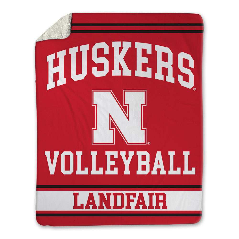 Nebraska - NCAA Women's Volleyball : Taylor Landfair - Blanket-0