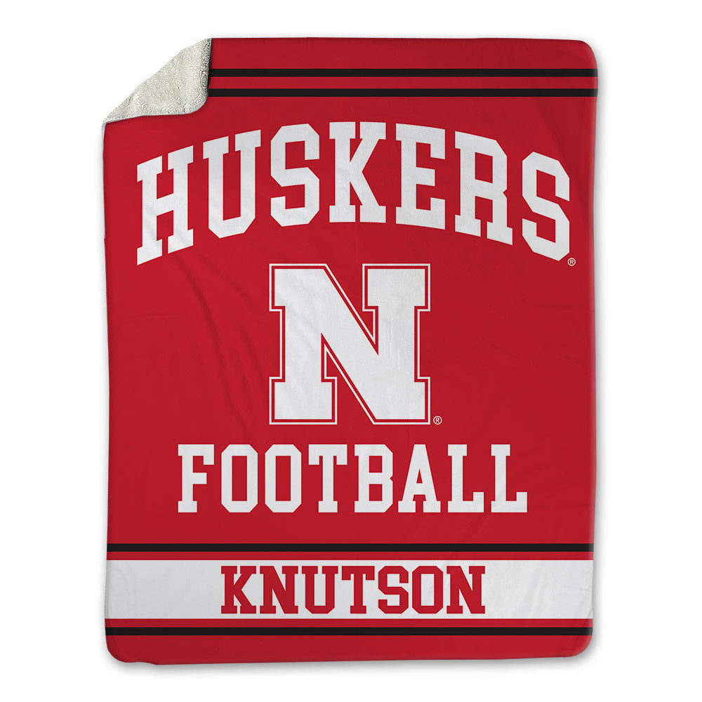 Nebraska - NCAA Football : Brock Knutson - Blanket-0