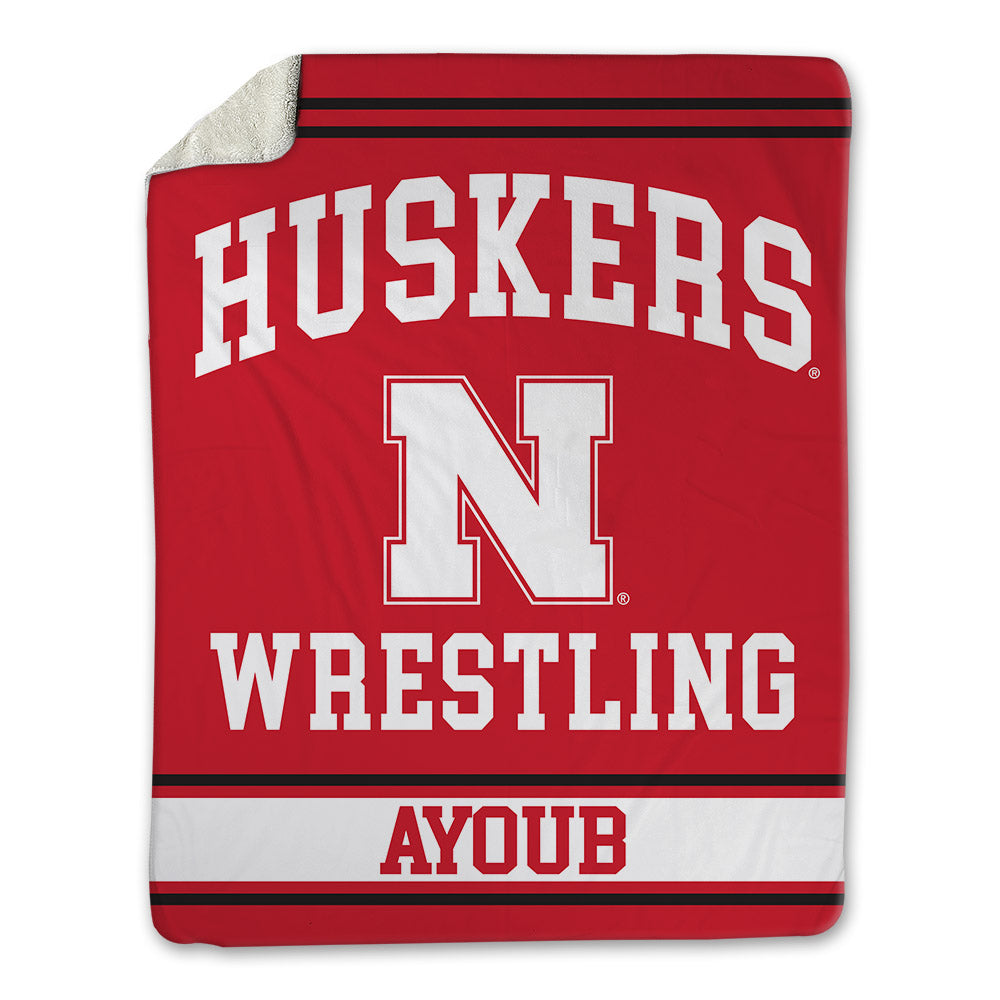 Nebraska - NCAA Wrestling : Ismael Ayoub - Blanket Blanket-0