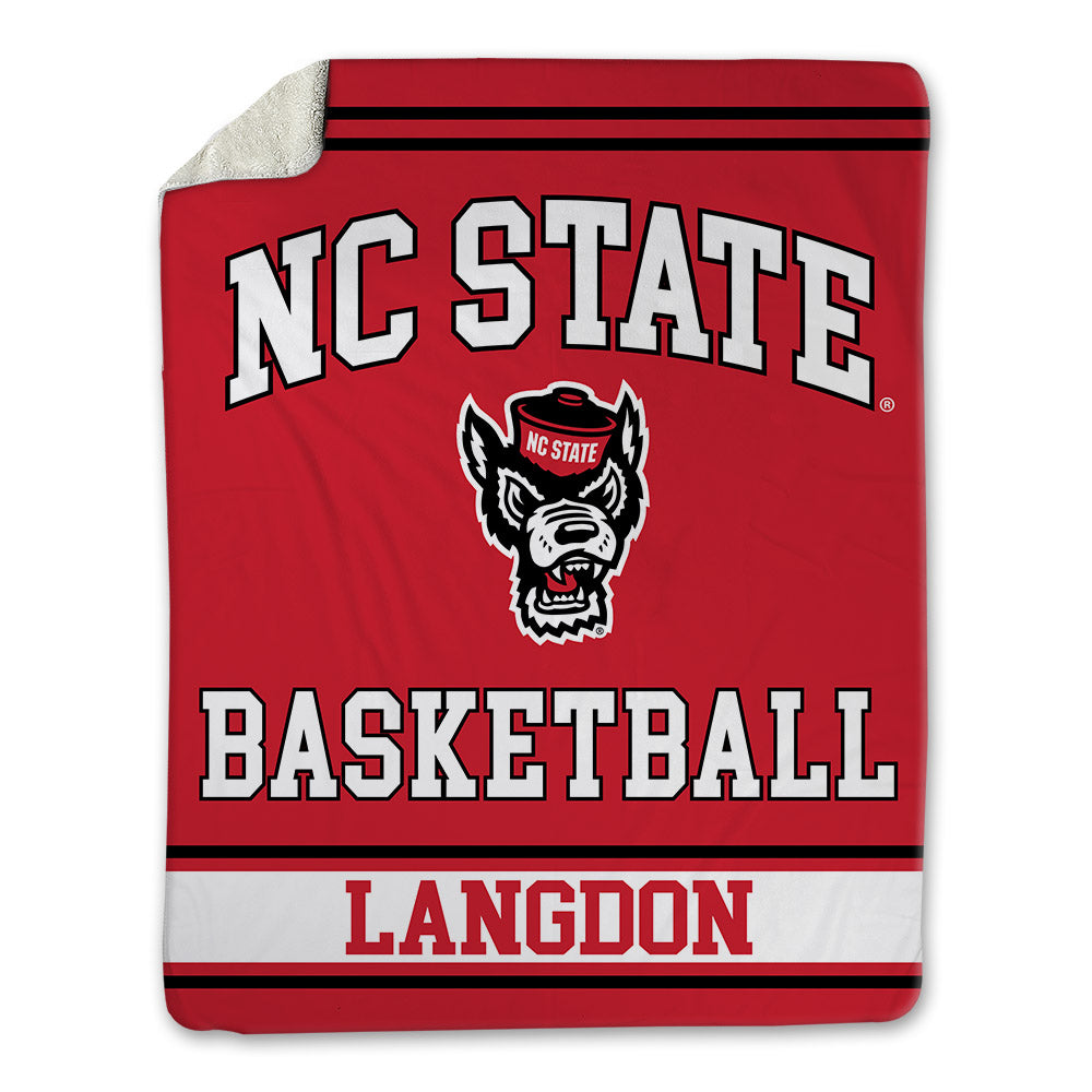 NC State - NCAA Men's Basketball : Colt Langdon - Blanket-0
