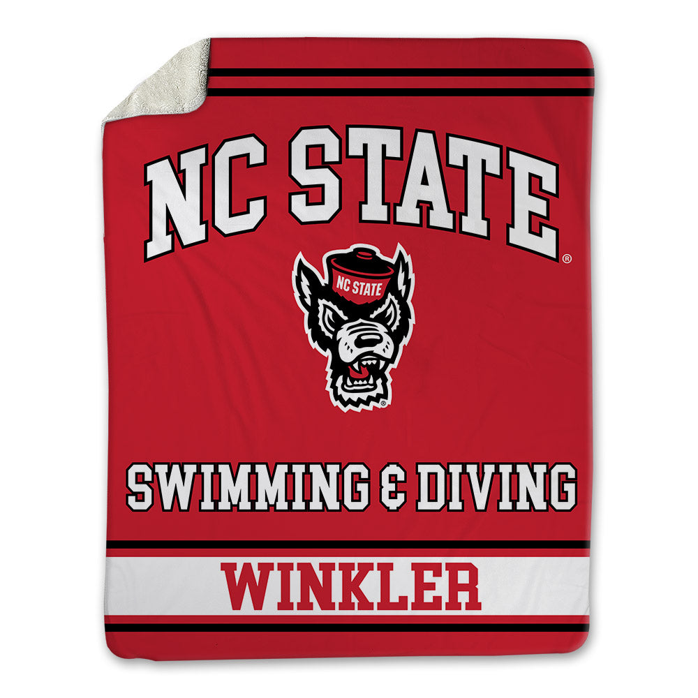 NC State - NCAA Men's Swimming & Diving : Kaii Winkler - Blanket-0