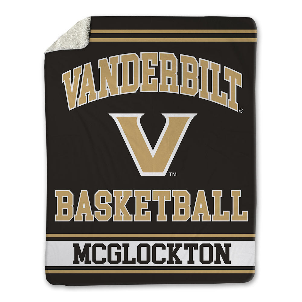 Vanderbilt - NCAA Men's Basketball : Devin Mcglockton - Blanket-0