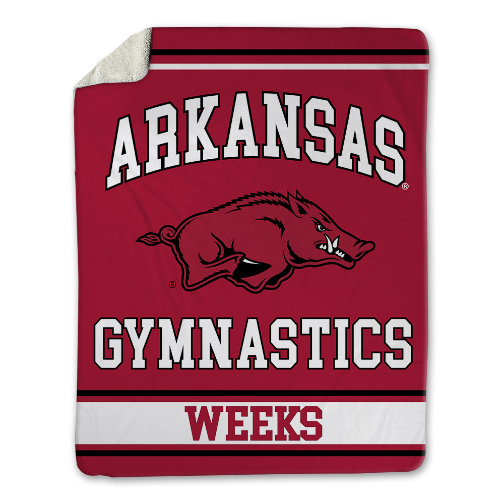 Arkansas - NCAA Women's Gymnastics : Julianna Weeks - Blanket-0