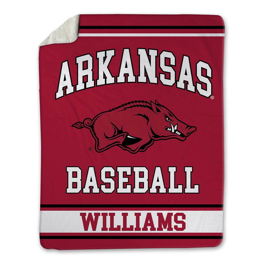 Arkansas - NCAA Baseball : Luke Williams - Blanket-0