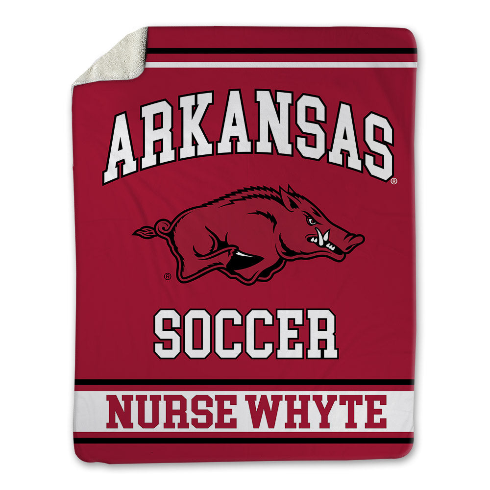 Arkansas - NCAA Women's Soccer : Aniyah Nurse Whyte - Blanket-0
