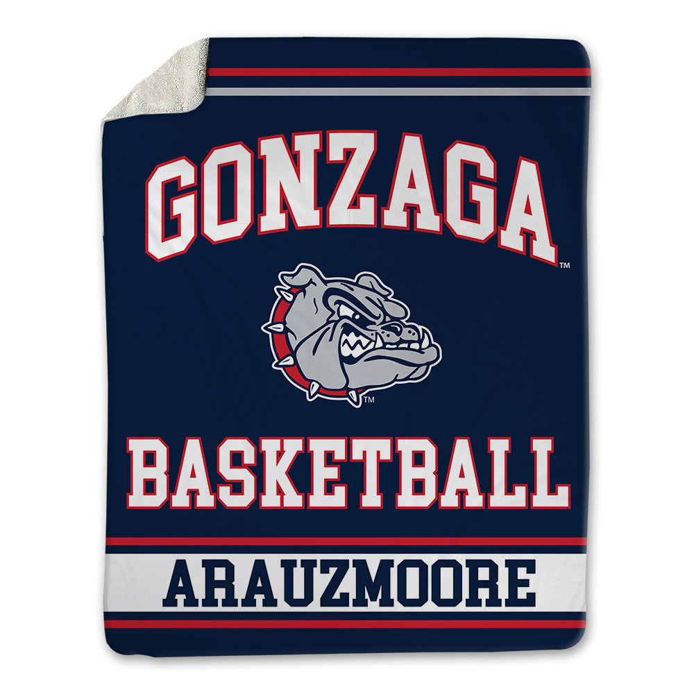 Gonzaga - NCAA Men's Basketball : Joaquim ArauzMoore - Blanket-0