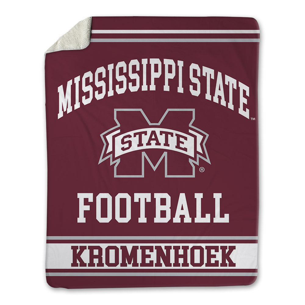 Mississippi State - NCAA Football : Luke Kromenhoek - Blanket-0