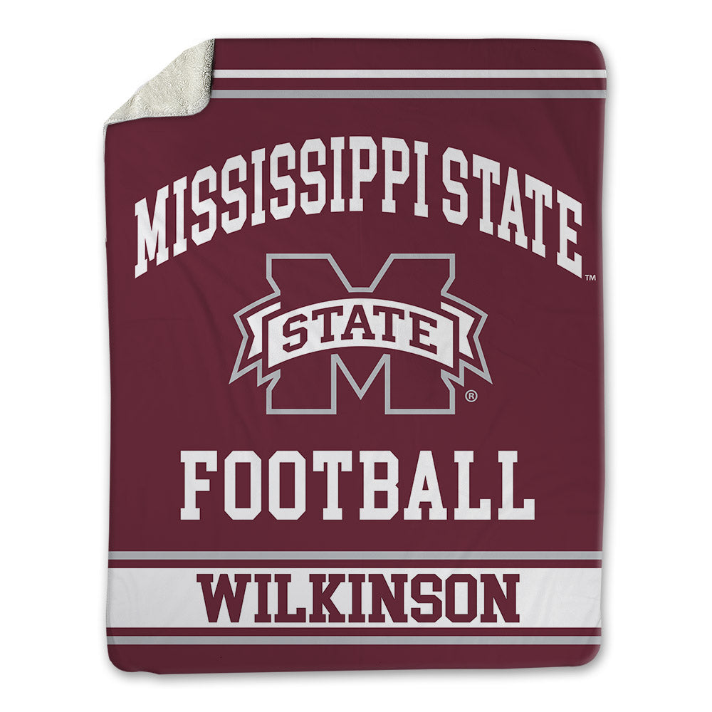 Mississippi State - NCAA Football : William Wilkinson - Blanket-0