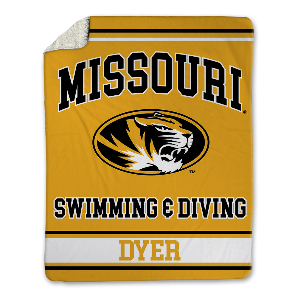 Missouri - NCAA Men's Swimming & Diving : Collier Dyer - Blanket-0