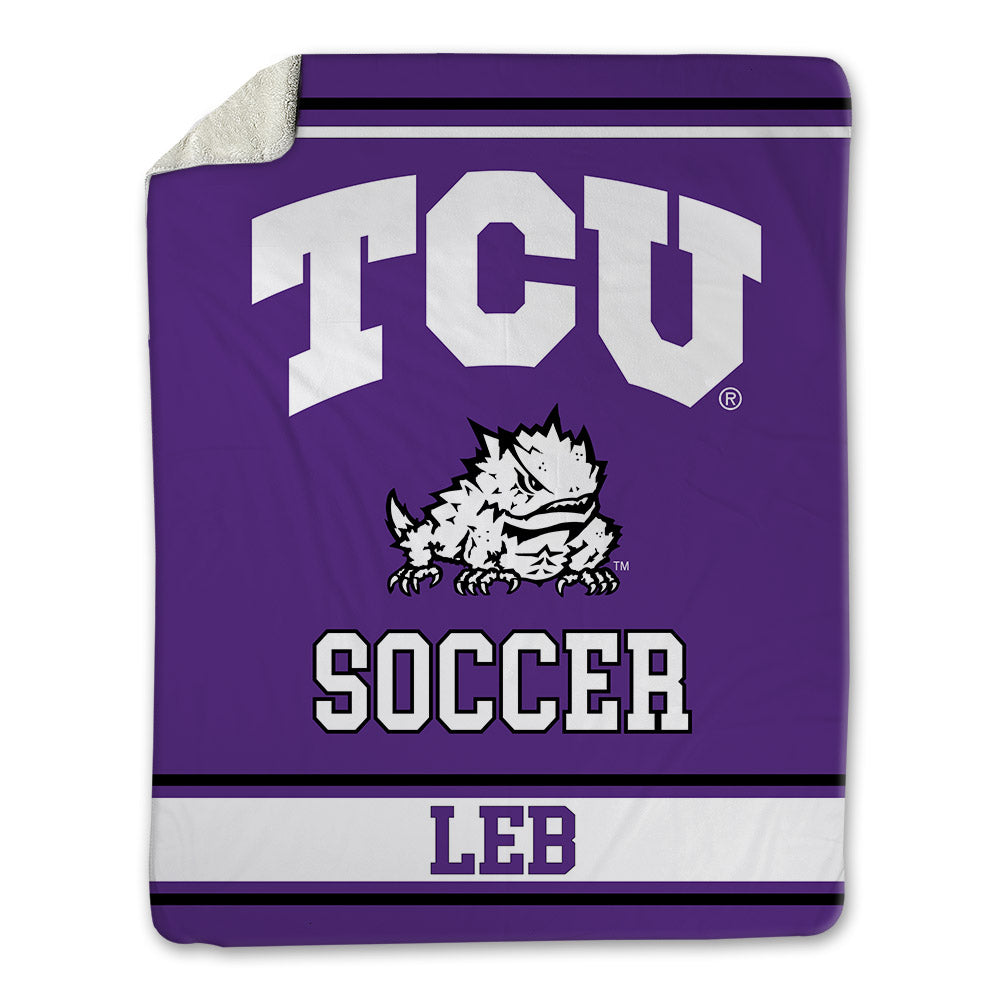 TCU - NCAA Women's Soccer : Georgia Leb - Blanket-0