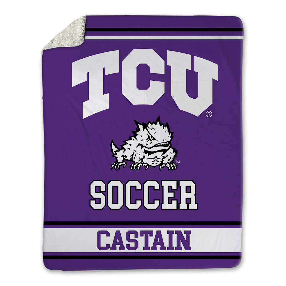 TCU - NCAA Women's Soccer : Seven Castain - Blanket-0