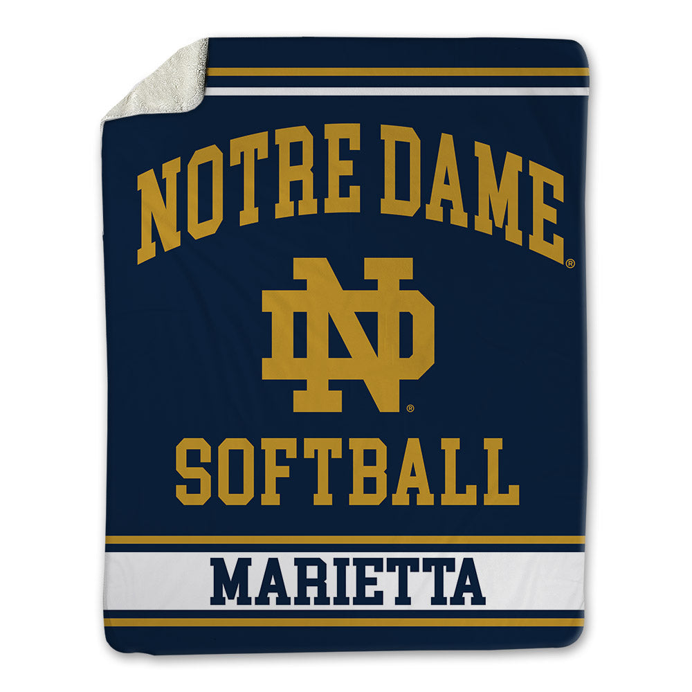 Notre Dame - NCAA Softball : Ashley Marietta - Blanket-0