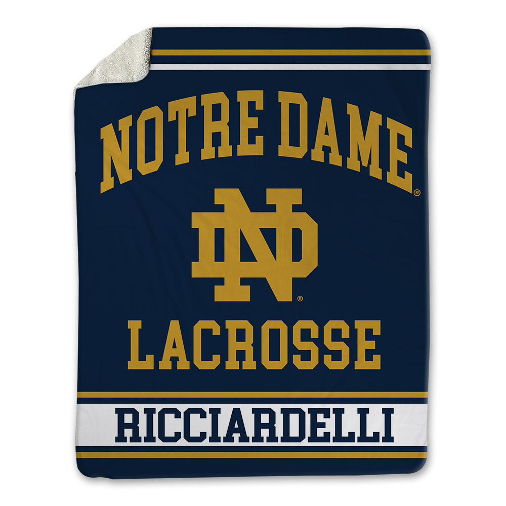 Notre Dame - NCAA Men's Lacrosse : Thomas Ricciardelli - Blanket-0