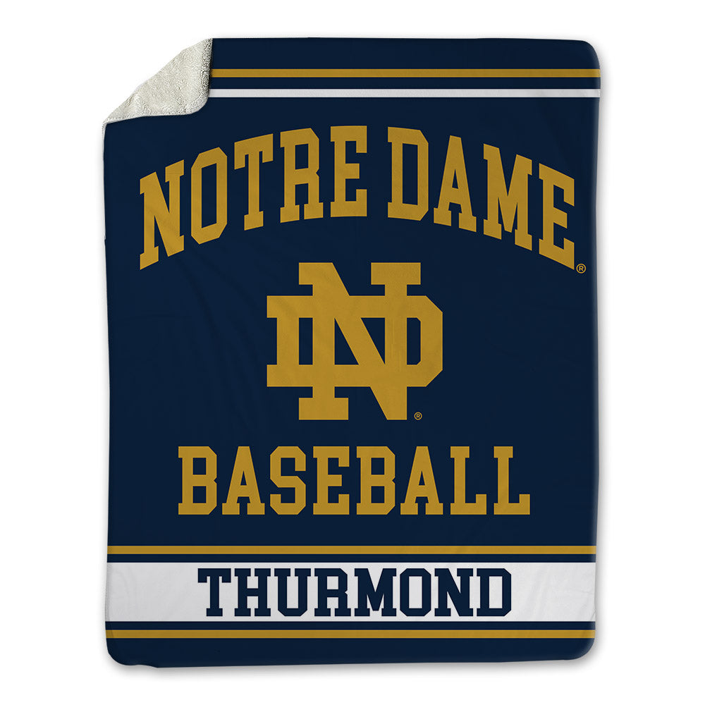 Notre Dame - NCAA Baseball : Eli Thurmond - Blanket-0