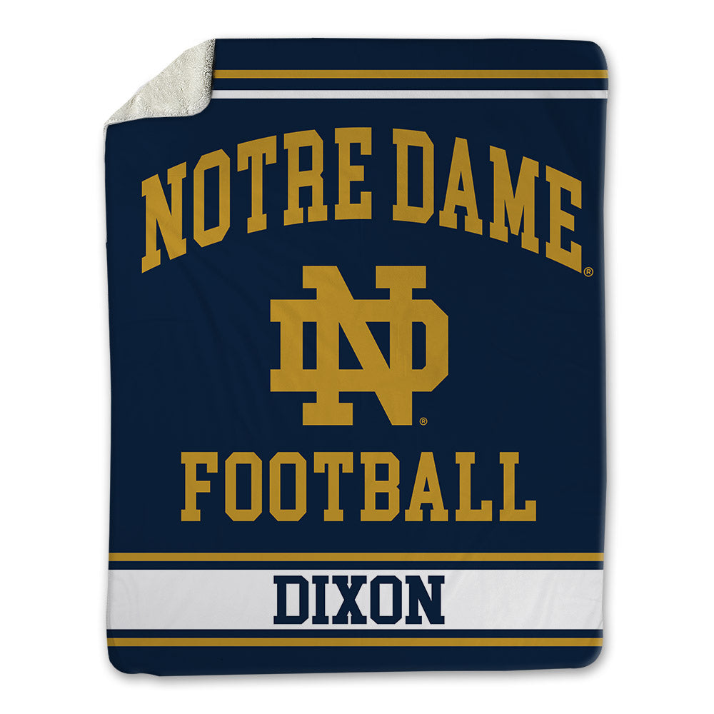 Notre Dame - NCAA Football : Davion Dixon - Blanket-0