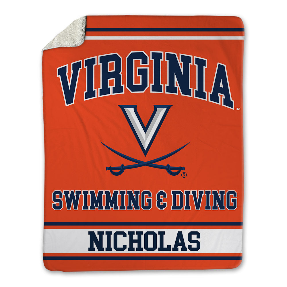Virginia - NCAA Men's Swimming & Diving : Spencer Nicholas - Blanket-0