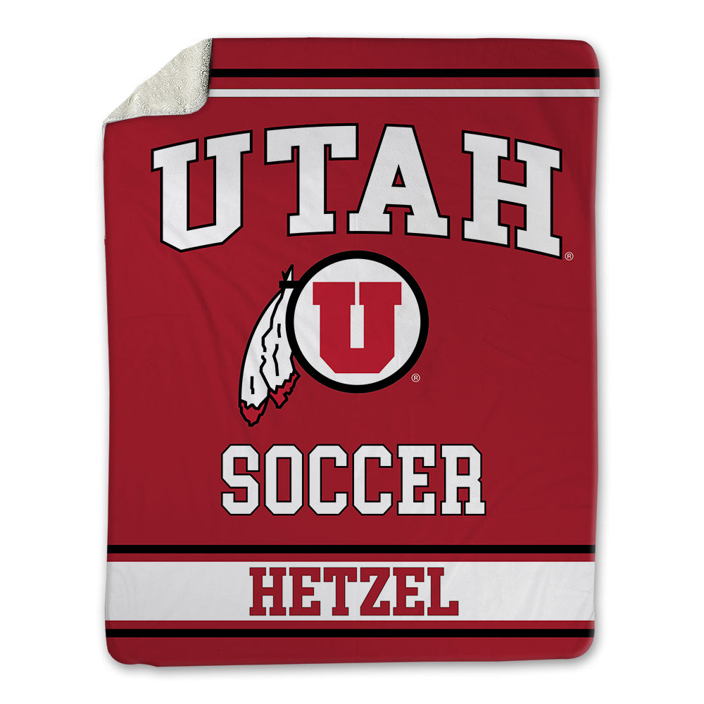 Utah - NCAA Women's Soccer : Ava Hetzel - Blanket-0