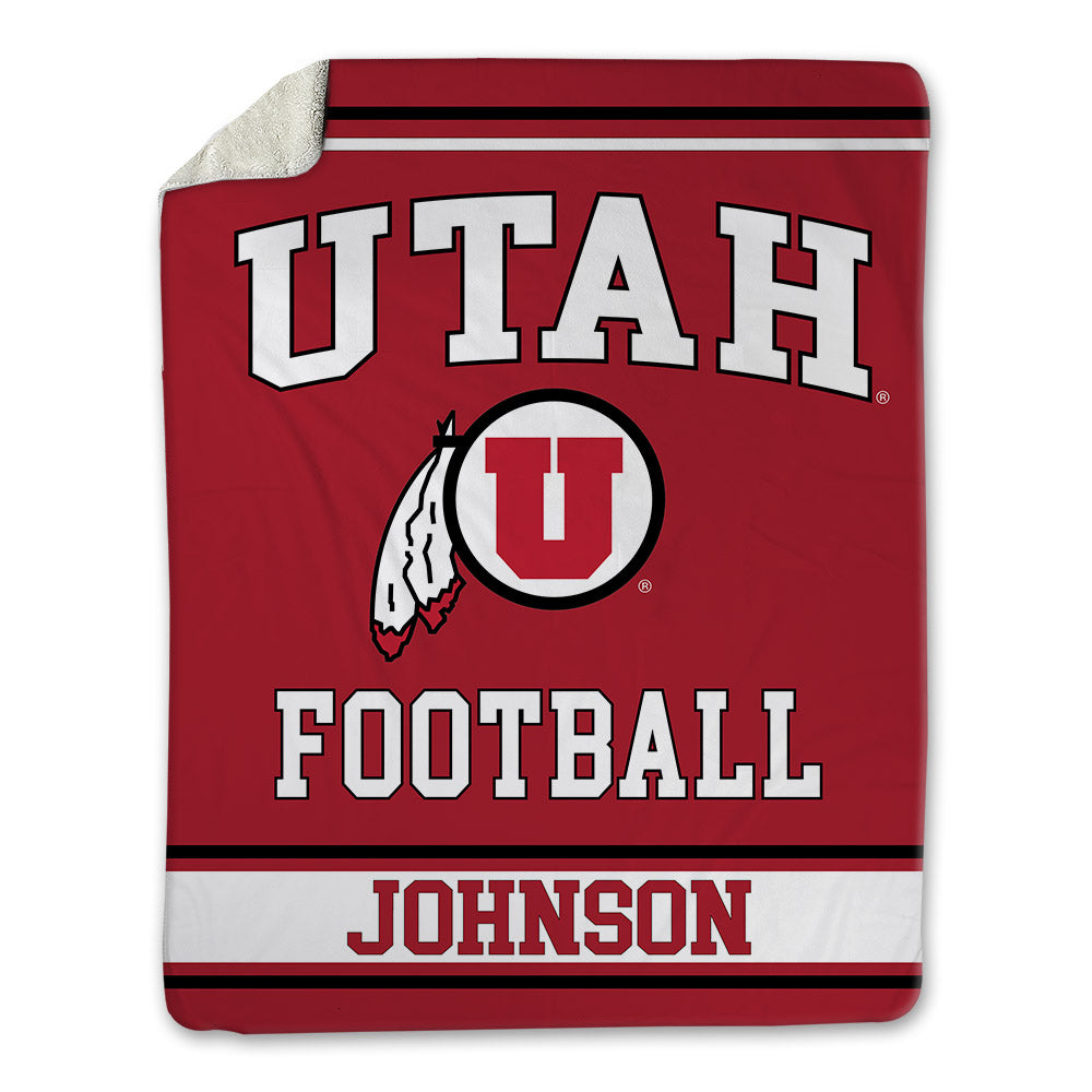 Utah - NCAA Football : Nate Johnson - Blanket-0