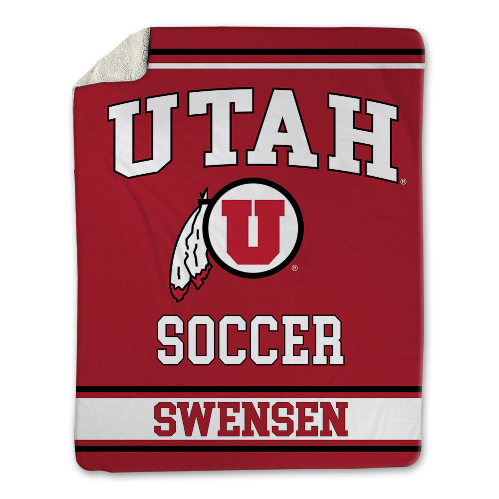 Utah - NCAA Women's Soccer : Ali Swensen - Blanket-0