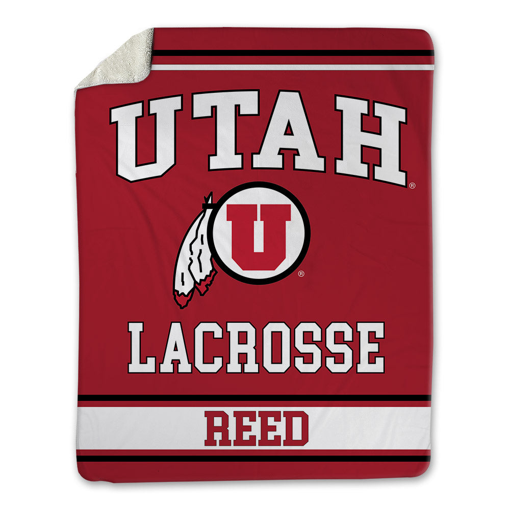 Utah - NCAA Men's Lacrosse : Jordan Reed - Blanket-0