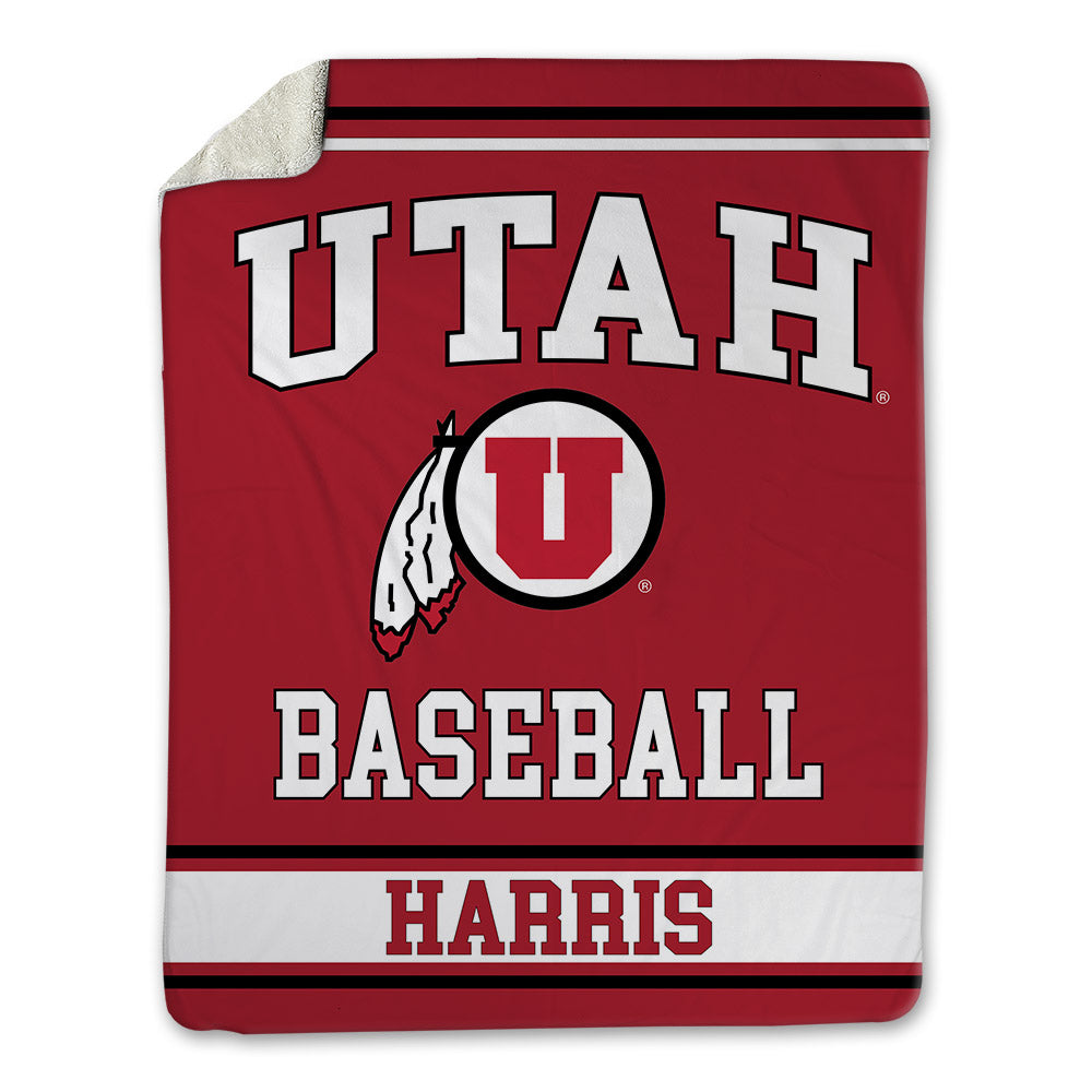 Utah - NCAA Baseball : Jaden Harris - Blanket-0
