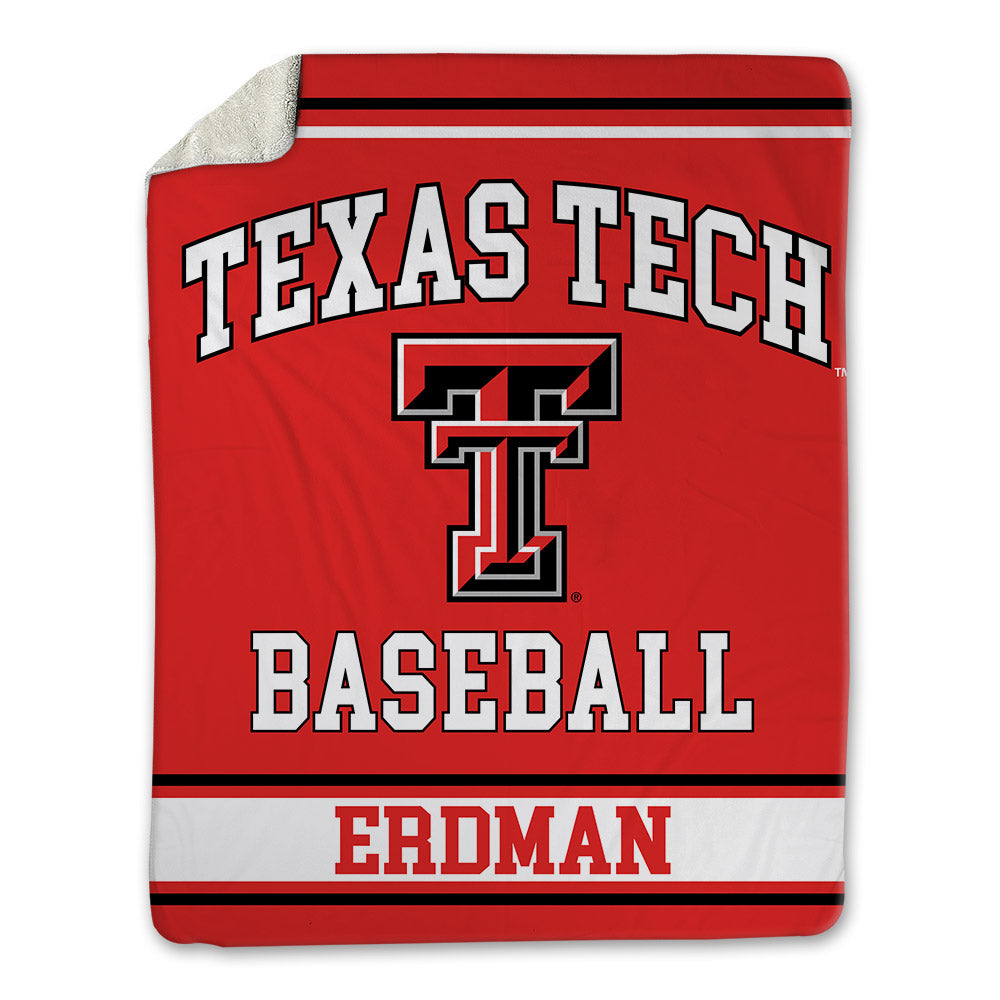 Texas Tech - NCAA Baseball : Zach Erdman - Blanket-0