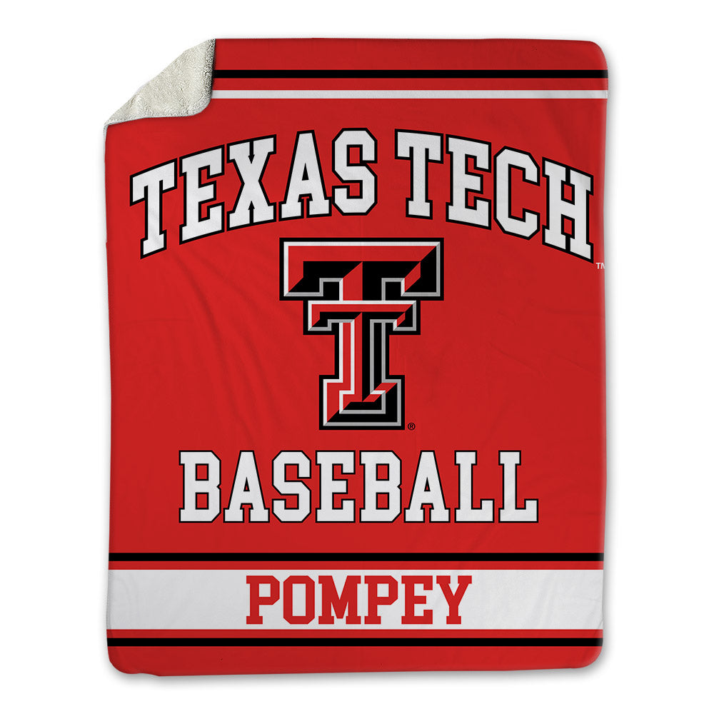 Texas Tech - NCAA Baseball : Tj Pompey - Blanket-0