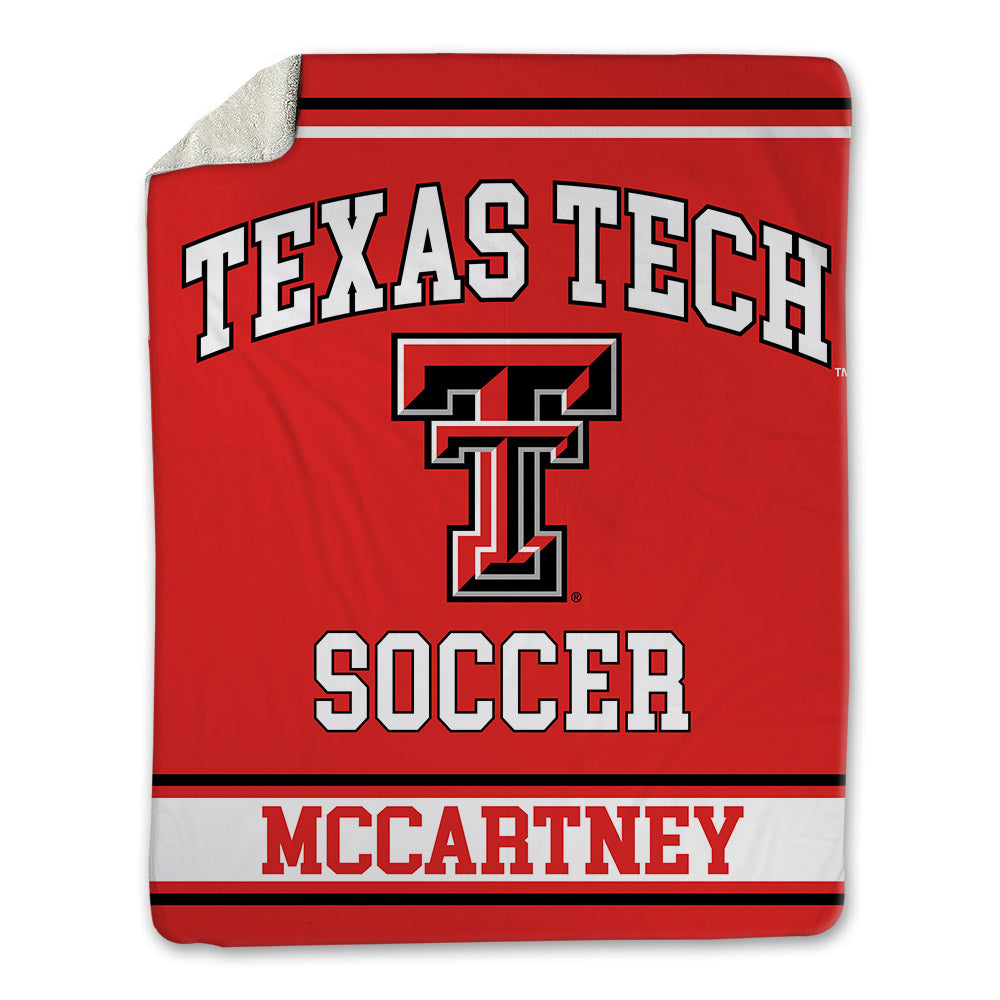 Texas Tech - NCAA Women's Soccer : Emilie McCartney - Blanket-0