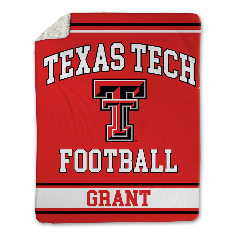 Texas Tech - NCAA Football : Tarrion Grant - Blanket-0
