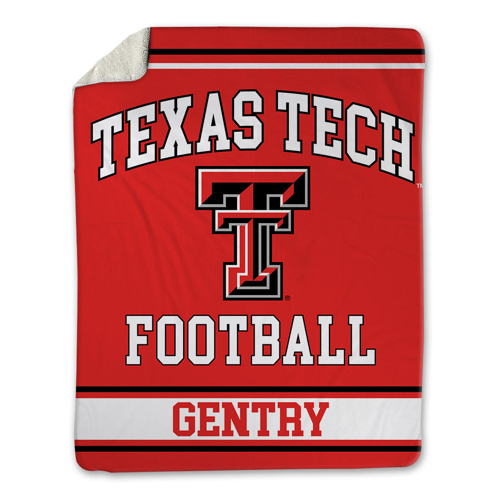 Texas Tech - NCAA Football : Tristian Gentry - Blanket-0