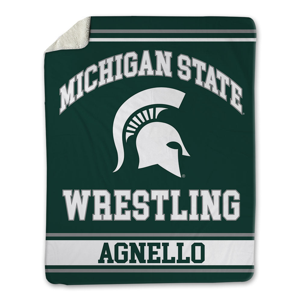 Michigan State - NCAA Wrestling : Sammy Agnello - Blanket-0