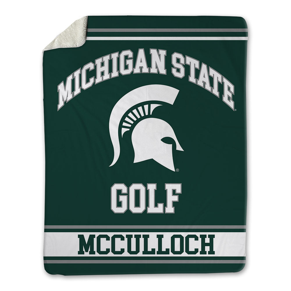 Michigan State - NCAA Men's Golf : Ashton McCulloch - Blanket-0