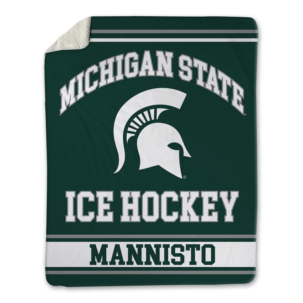 Michigan State - NCAA Men's Ice Hockey : Tommi Mannisto - Blanket-0