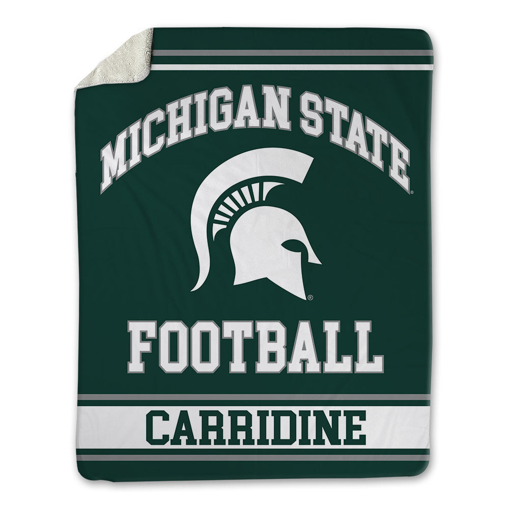 Michigan State - NCAA Football : Atticus Carridine - Blanket-0