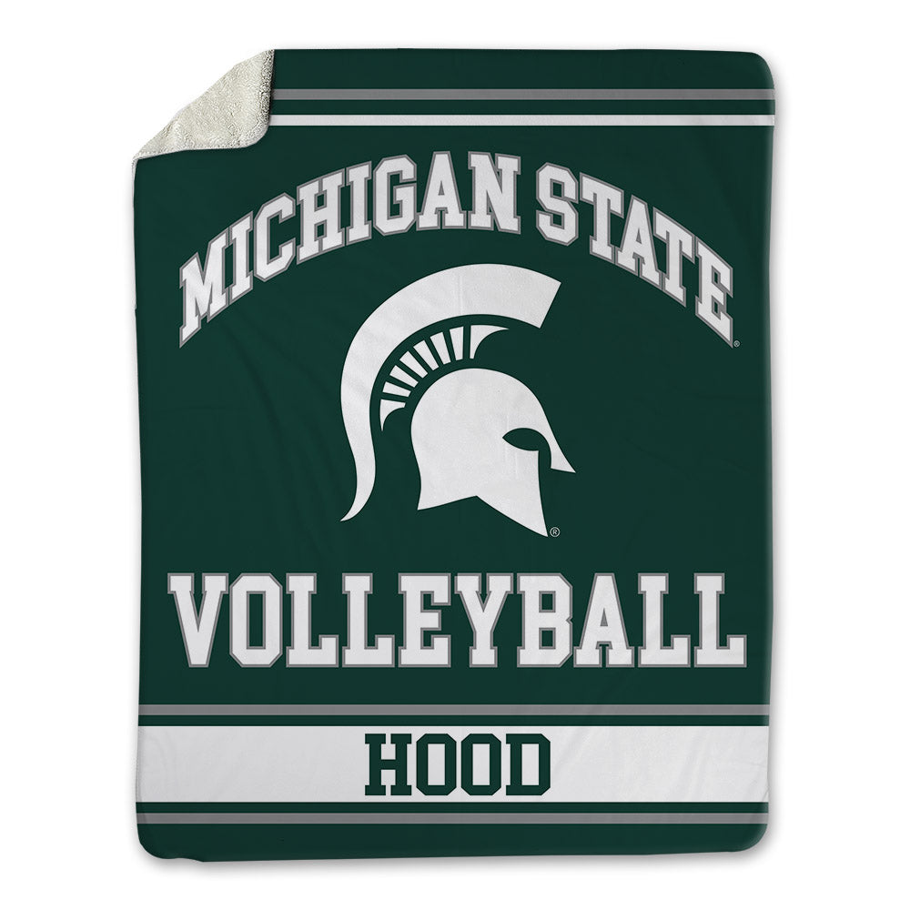 Michigan State - NCAA Women's Volleyball : Mia Hood - Blanket-0