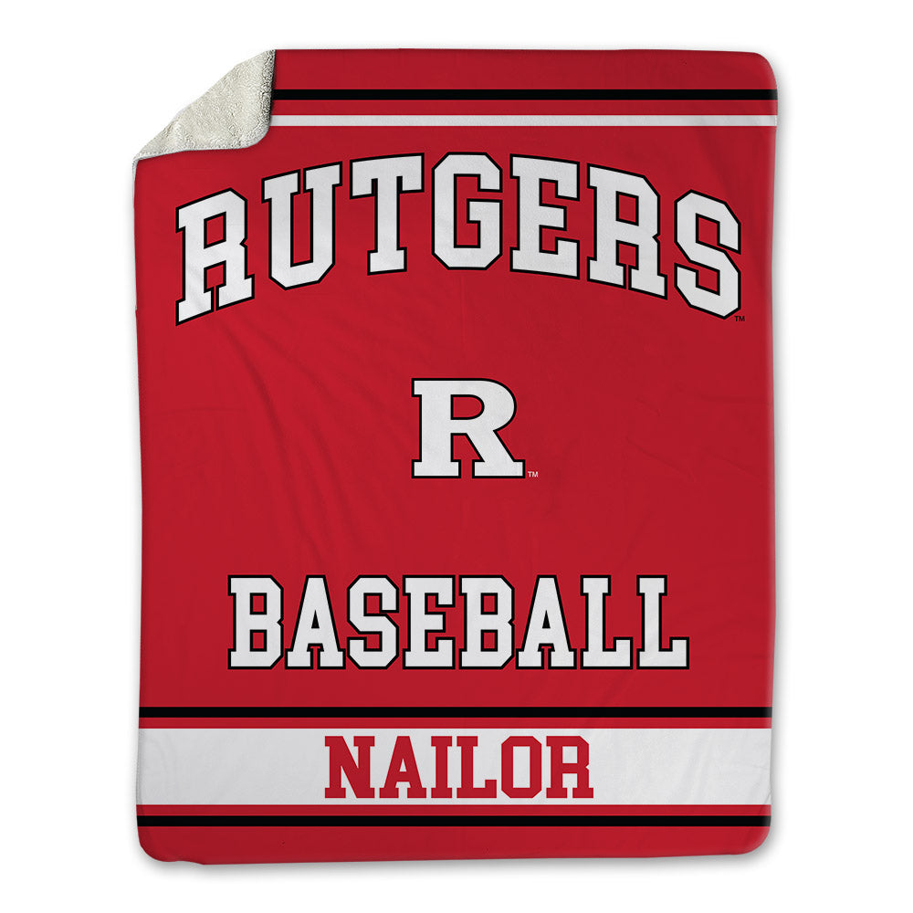 Rutgers - NCAA Baseball : Jager Nailor - Blanket-0