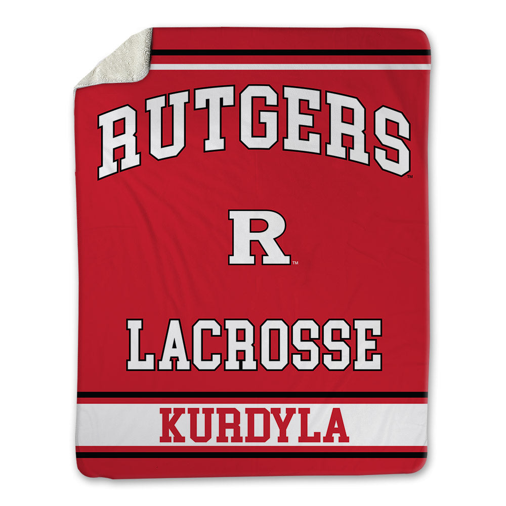 Rutgers - NCAA Men's Lacrosse : Brady Kurdyla - Blanket-0