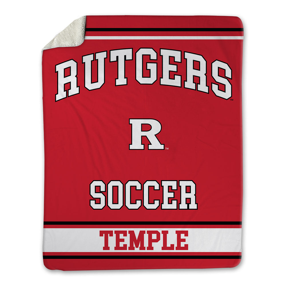 Rutgers - NCAA Men's Soccer : Jackson Temple - Blanket-0