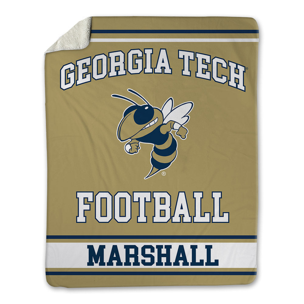 Georgia Tech - NCAA Football : Landen Marshall - Blanket-0