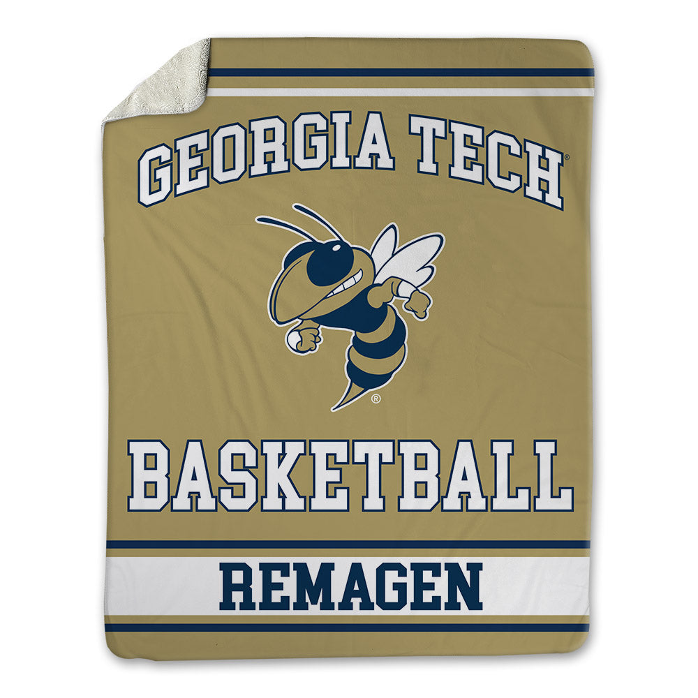 Georgia Tech - NCAA Men's Basketball : Davi Remagen - Blanket-0