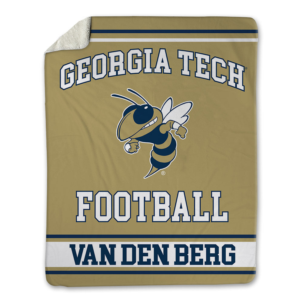 Georgia Tech - NCAA Football : Jordan van den Berg - Blanket-0