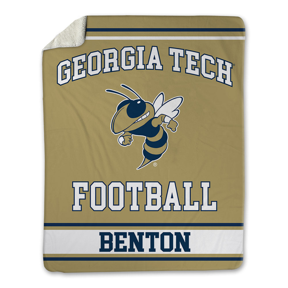 Georgia Tech - NCAA Football : Will Benton - Blanket-0