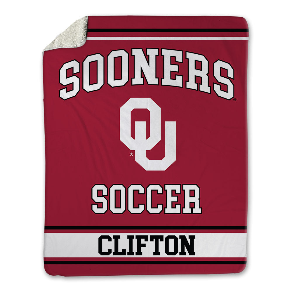 Oklahoma - NCAA Women's Soccer : Cassie Clifton - Blanket-0