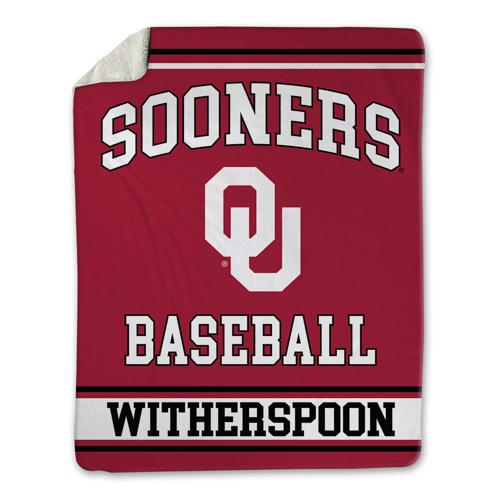 Oklahoma - NCAA Baseball : Kyson Witherspoon - Blanket-0