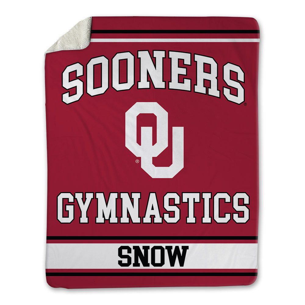 Oklahoma - NCAA Women's Gymnastics : Addisyn Snow - Blanket-0