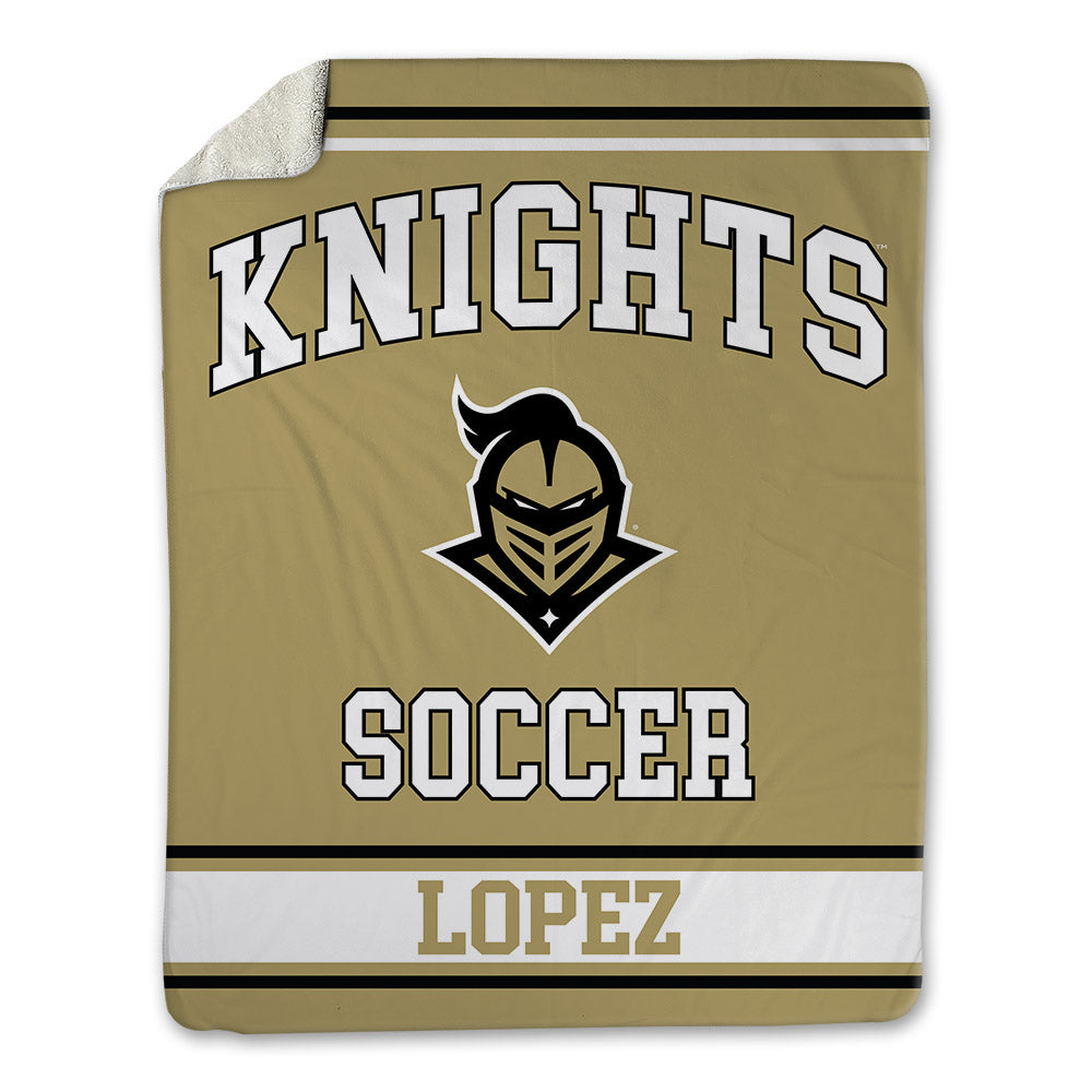 Central Florida - NCAA Men's Soccer : Javier Lopez - Blanket-0