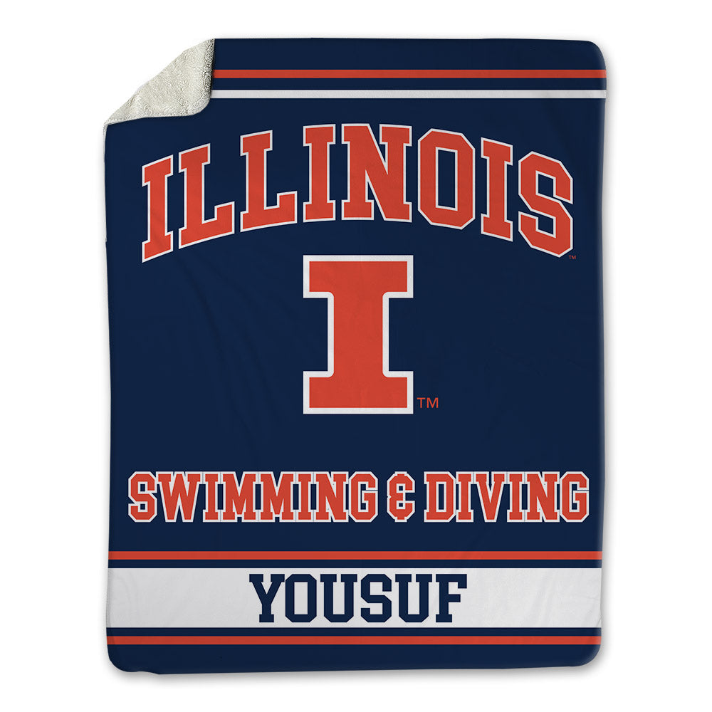 Illinois - NCAA Women's Swimming & Diving : Sophia Yousuf - Blanket-0