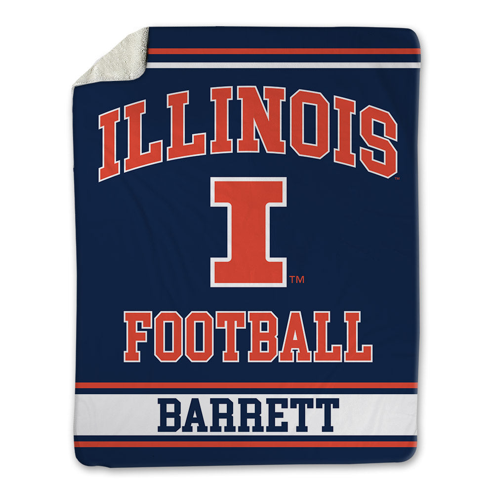 Illinois - NCAA Football : Zach Barrett - Blanket-0